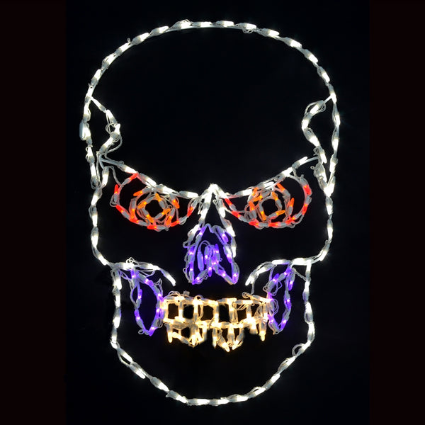 LED 36" H Scary Skull - (36" x 24.5")