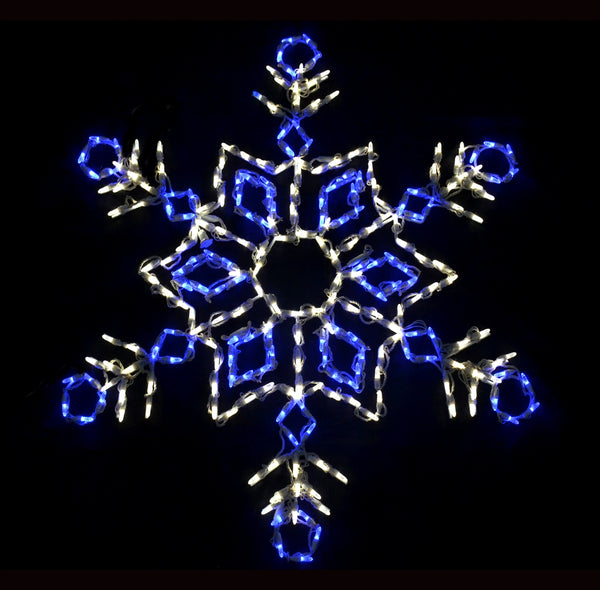 LED Snow Crystal - Frozen - (42"x36")