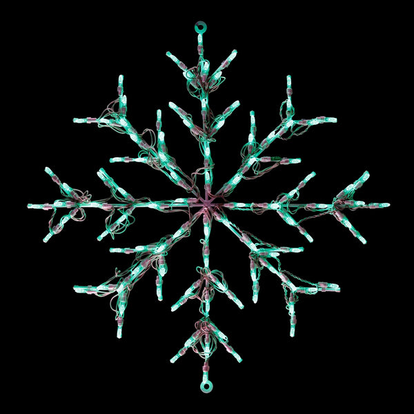 LED Snowflake Green - (30")