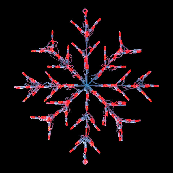 LED Snowflake Red - (30")