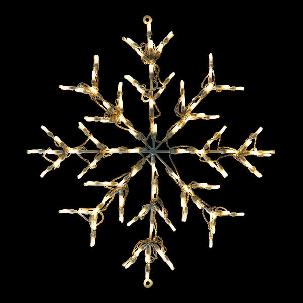 LED Snowflake Warm White - (30")