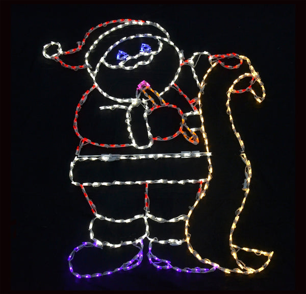 LED Santa with List - (60"x52")