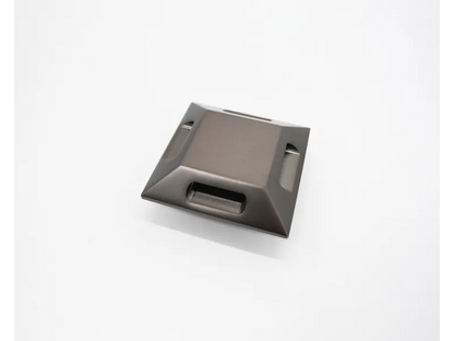 Lumien Micro Recessed Light Cap - Square Flush - Black Brass — view 9