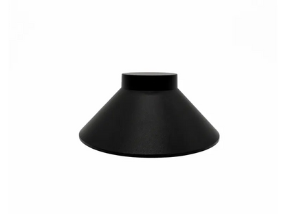 Lumien Flat Top Dome Path / Area Light Hat - Black Aluminum — view 1