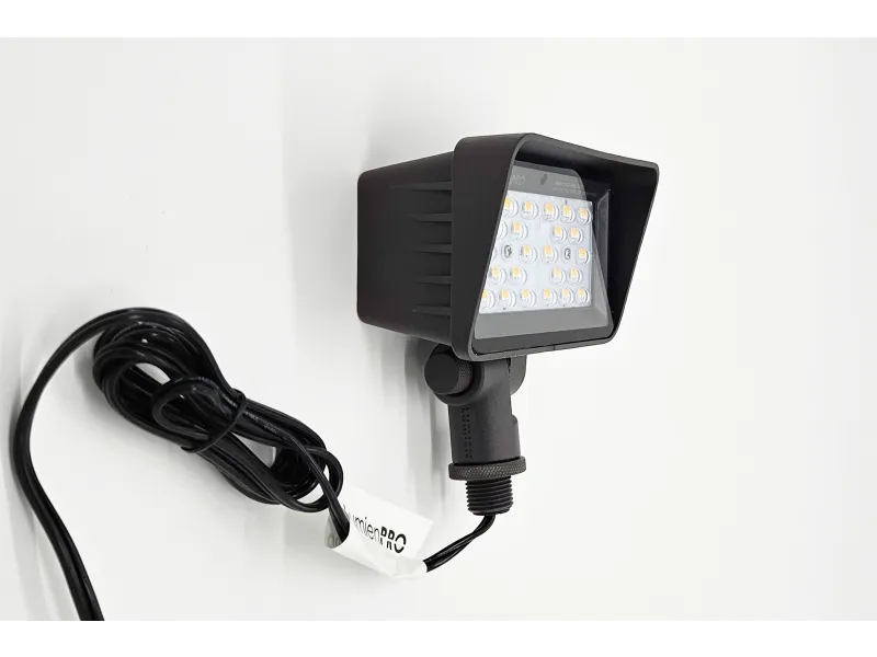 Lumien Integrated LED Flood Light - Bronze Finished Aluminum (13 Watt, 2700K) — view 2