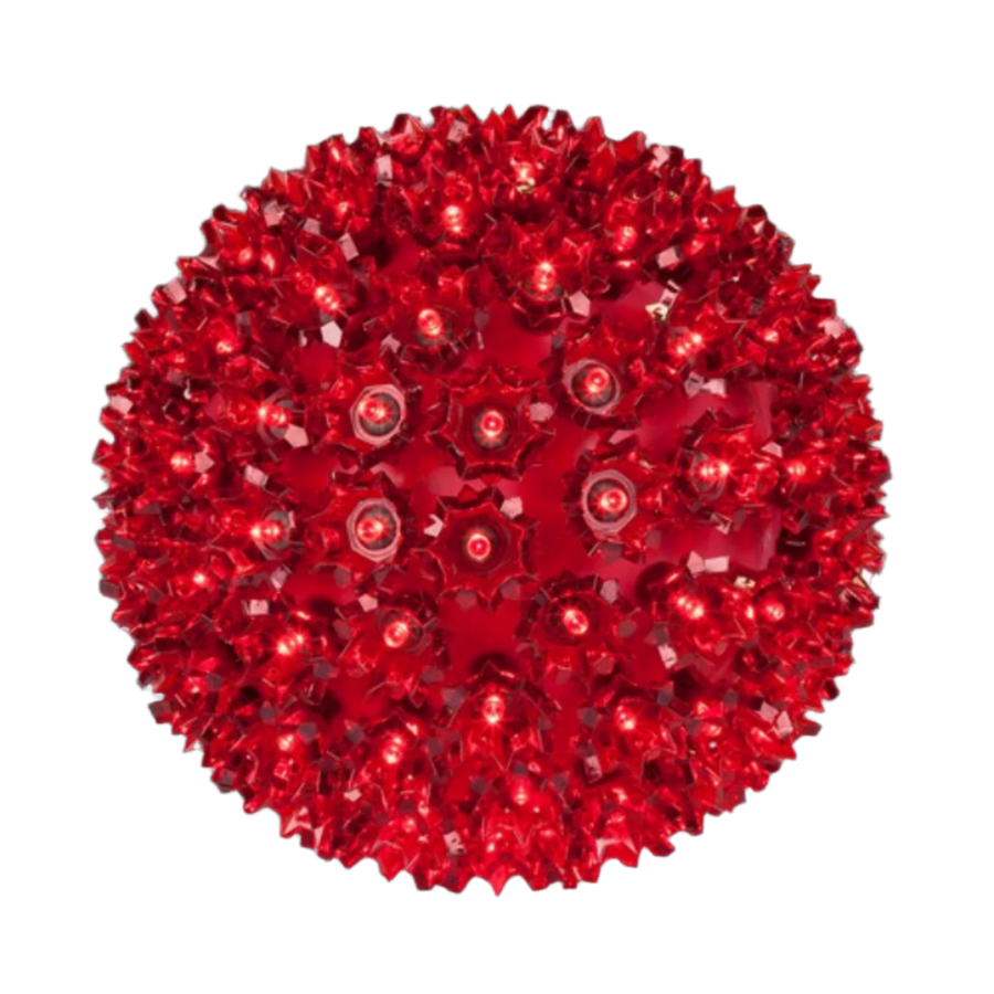 6" Red Starlight Sphere - Steady Red- 10"- Steady