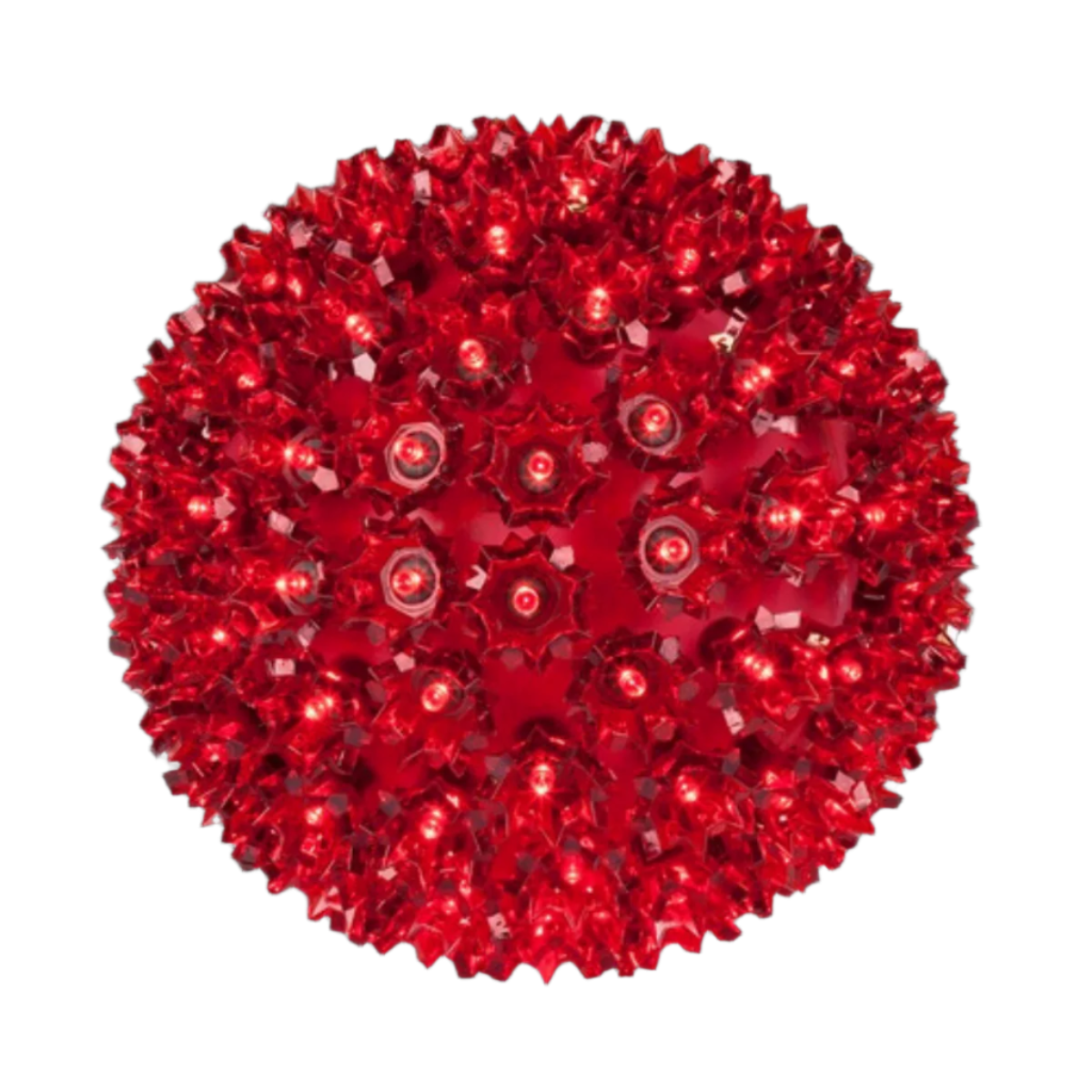 6" Red Starlight Sphere - Steady Red- 6"- Steady — view 1