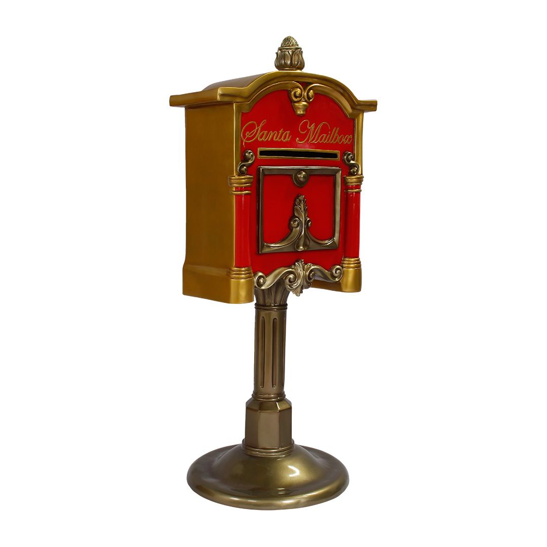 64" Santa Mailbox Resin Display — view 2