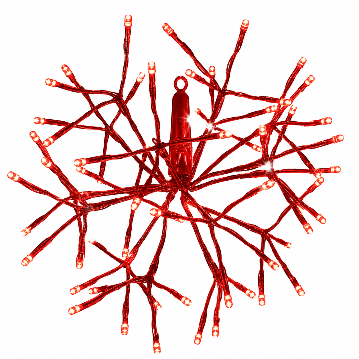 16" Red Shimmering Sphere