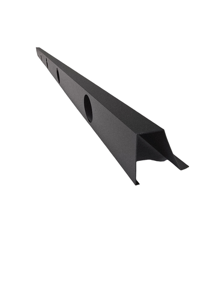 OMNI 90 Degree Parapet Track - 40" - Black Aluminum — view 1