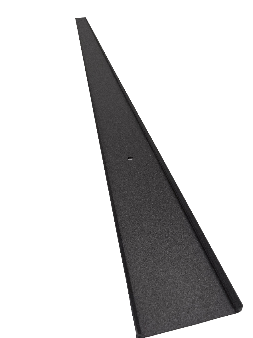 OMNI 90 Degree Parapet Track - 2 Piece - 40" - Black Aluminum — view 2