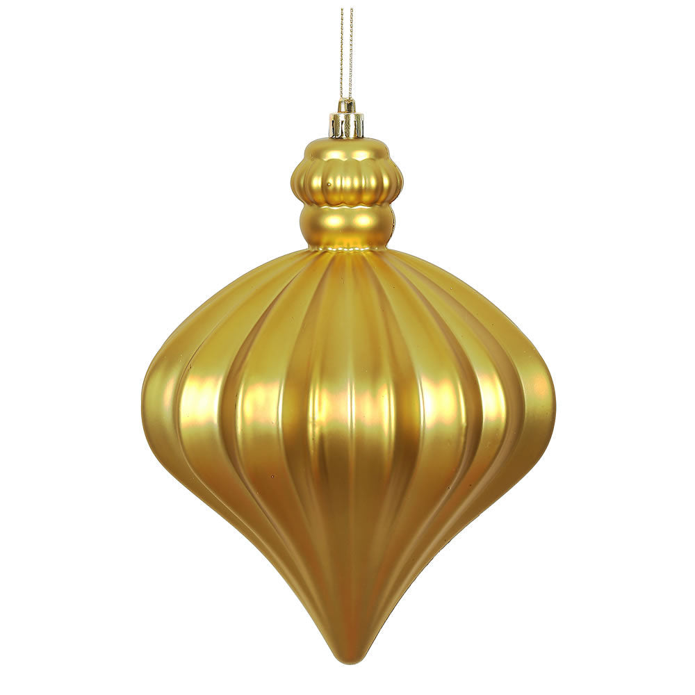 6" Matte Onion Drop Ornament - Single