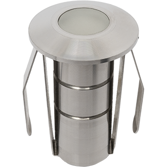Sandpiper 1W Marker Light Flat Cover - 12 Volts - Stainless steel