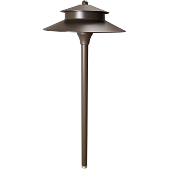 Sonoma 2W Integrated Aluminum Finial Top Pathlight -12 Volts - Bronze