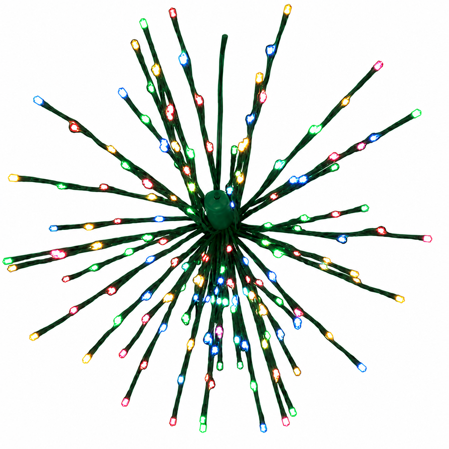 16" Multicolor LED Spritzer - Steady - Green Frame