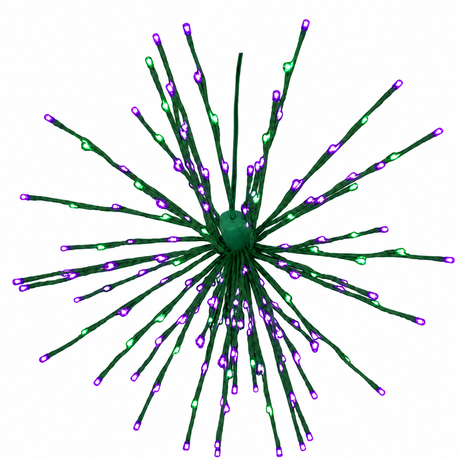 16" Green/Purple LED Spritzer - Steady - Green Frame