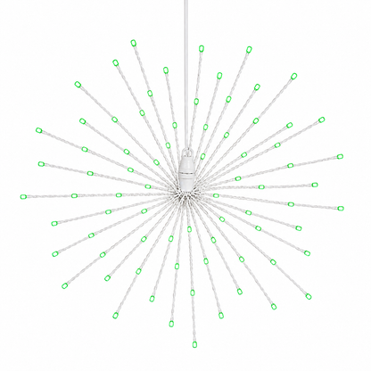24" Green LED Spritzer - Twinkle - White Frame — view 1