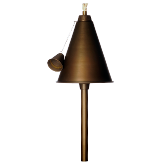 TORTUGA Solid Brass Tiki-Torch Hat