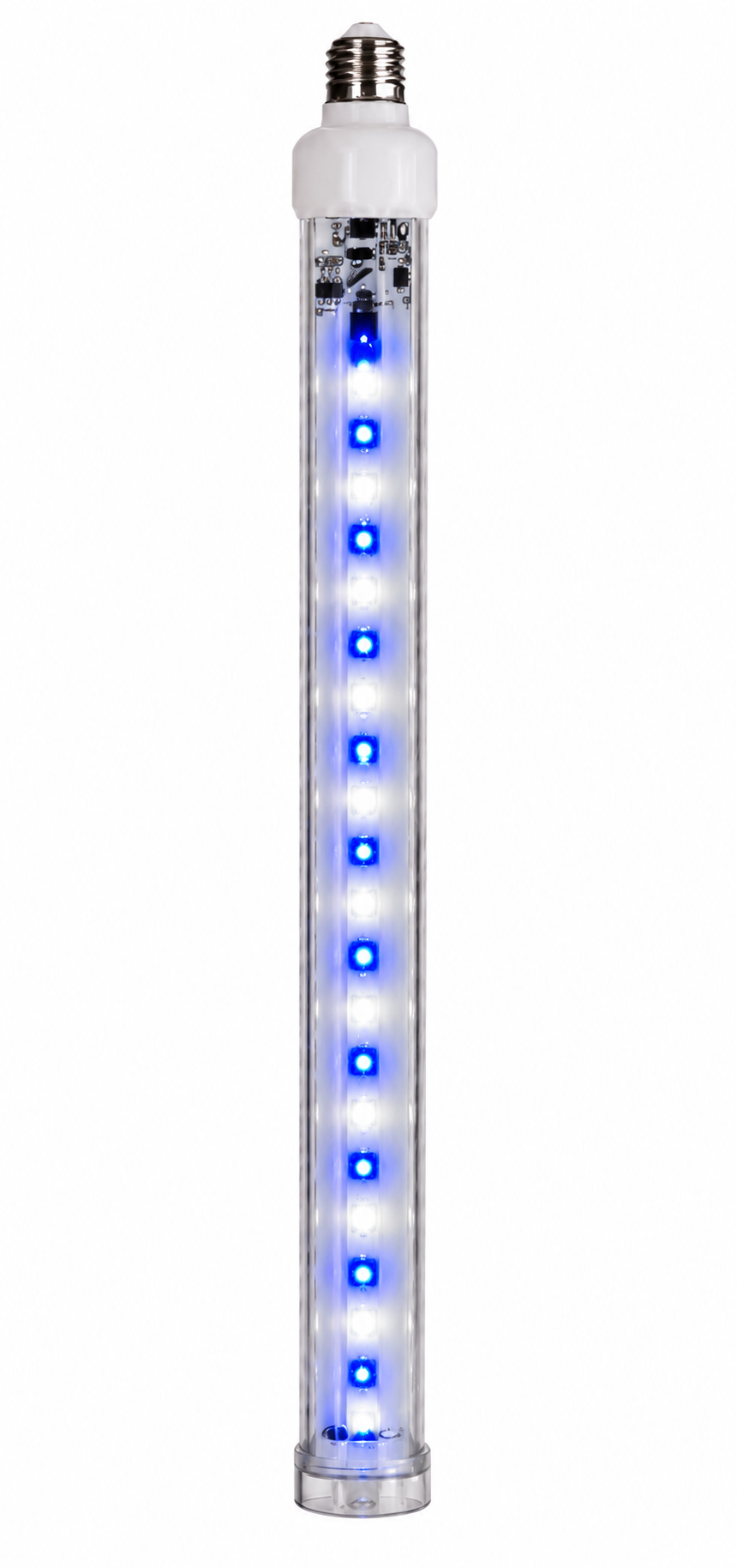 24" Pure White/Blue Snowfall Tube Meteor Lights