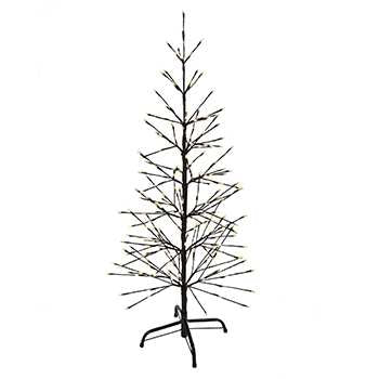 4' Twig Tree - Brown Wrap - Warm White Twinkle