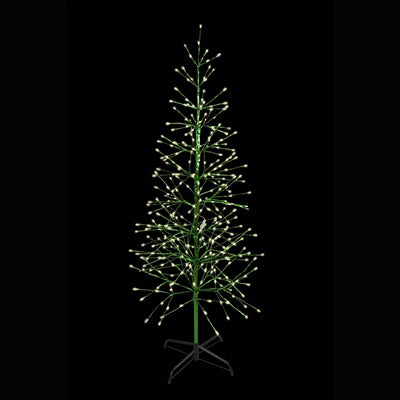 6.5' Twig Tree - Green Wrap - Warm White Twinkle