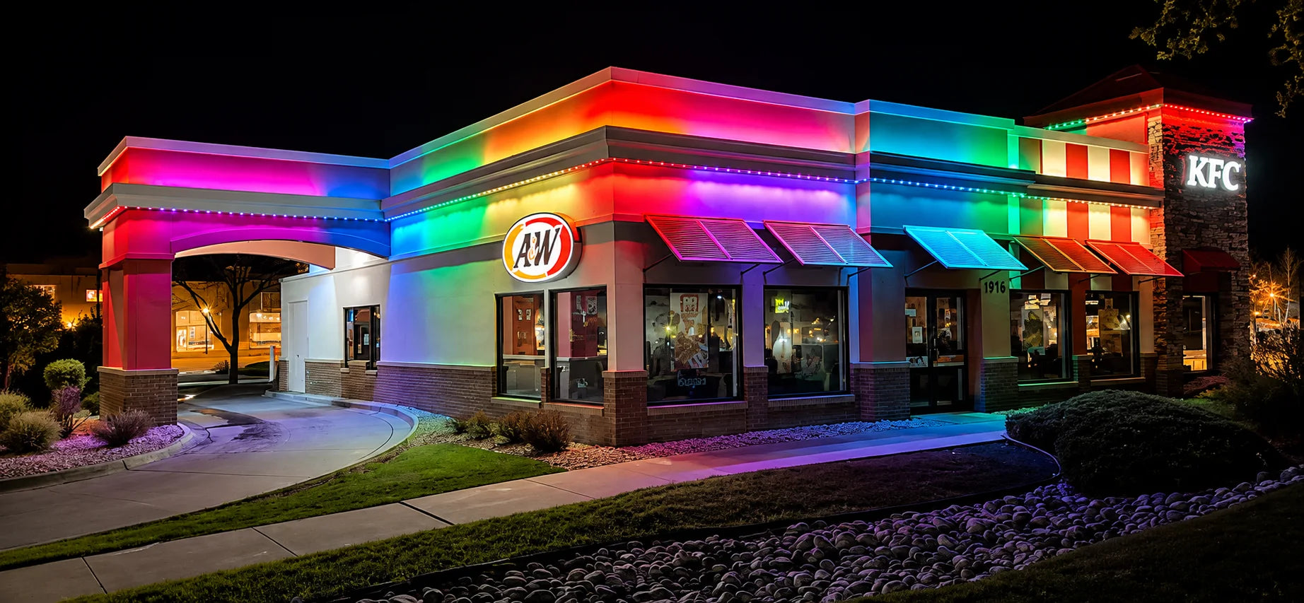 Professional lighting installation