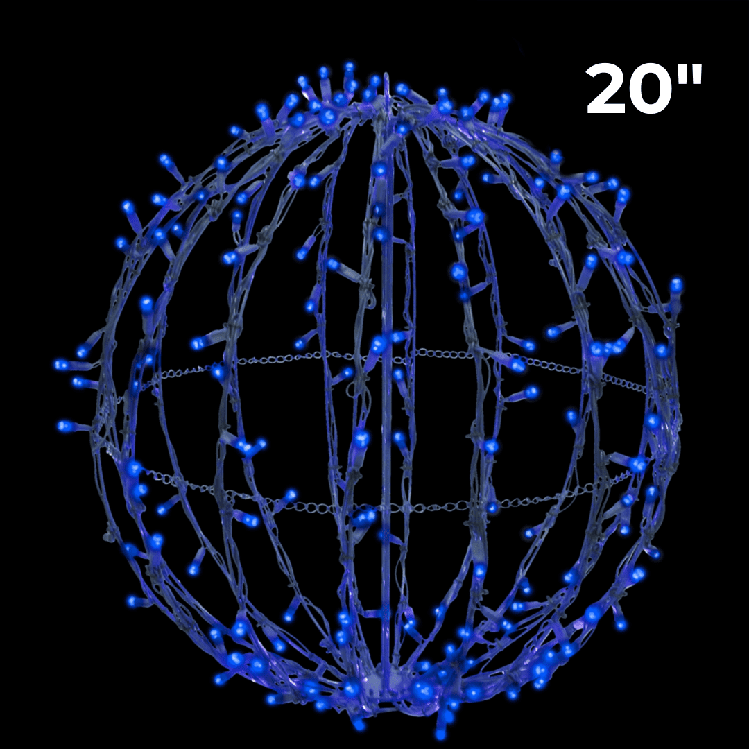 20″ Foldable Brown Sphere – Blue