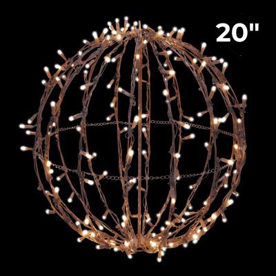 20 Warm White Foldable Sphere
