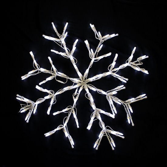 28″ Classic Snowflake – Pure White