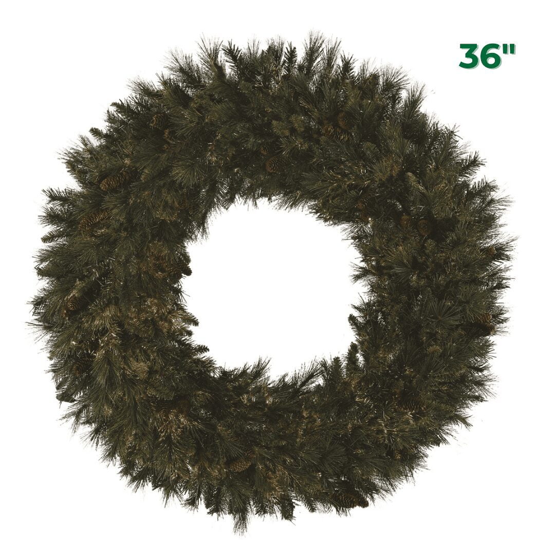 36″ Mixed Noble Wreath – UNLIT