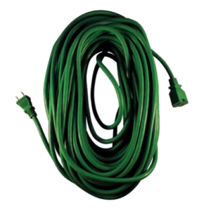 40' 2 prong extension cord green (polarized)