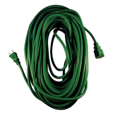 40′ 2-Prong Extension Cord – Green (Polarized)