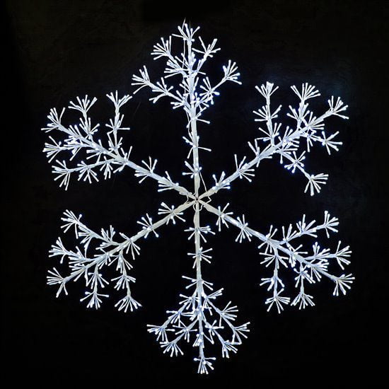 48″ Sparkler Snowflake – Pure White