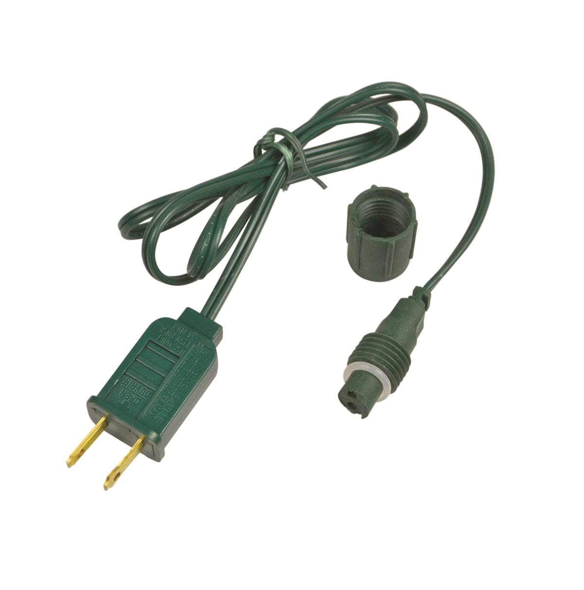 36″ Coaxial Power Cord – Green
