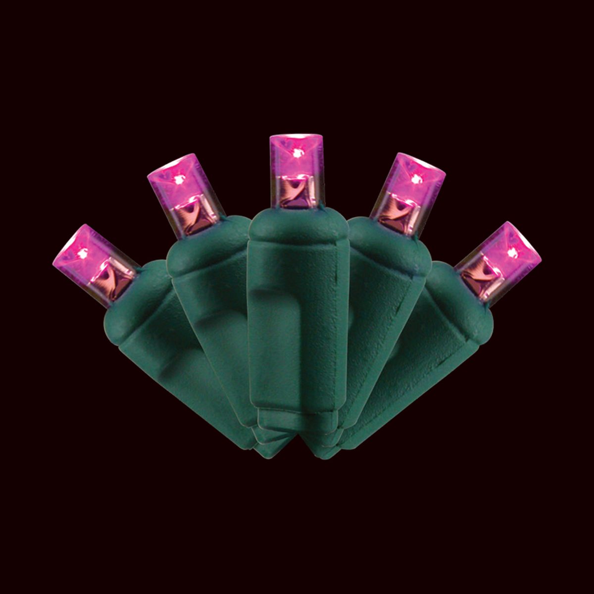 70 Light Coaxial 5MM Light Set – Pink – 4″ Spacing